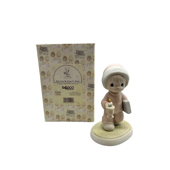 Precious Moments 1994 Now I Lay Me Down to Sleep Figurine w/ Box Enesco Gift - Picture 1 of 8
